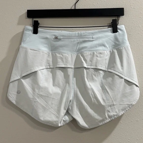 Lululemon Size 6 Powder Blue Speed Up Short Long 4” Lined Running Performance - Picture 2 of 6